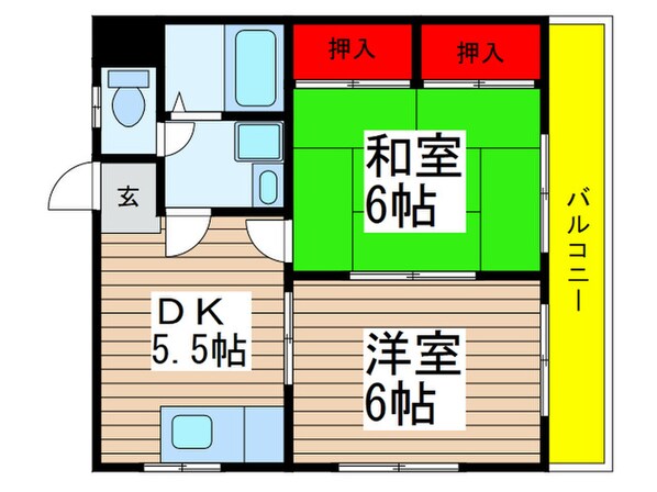 パールハイツの物件間取画像